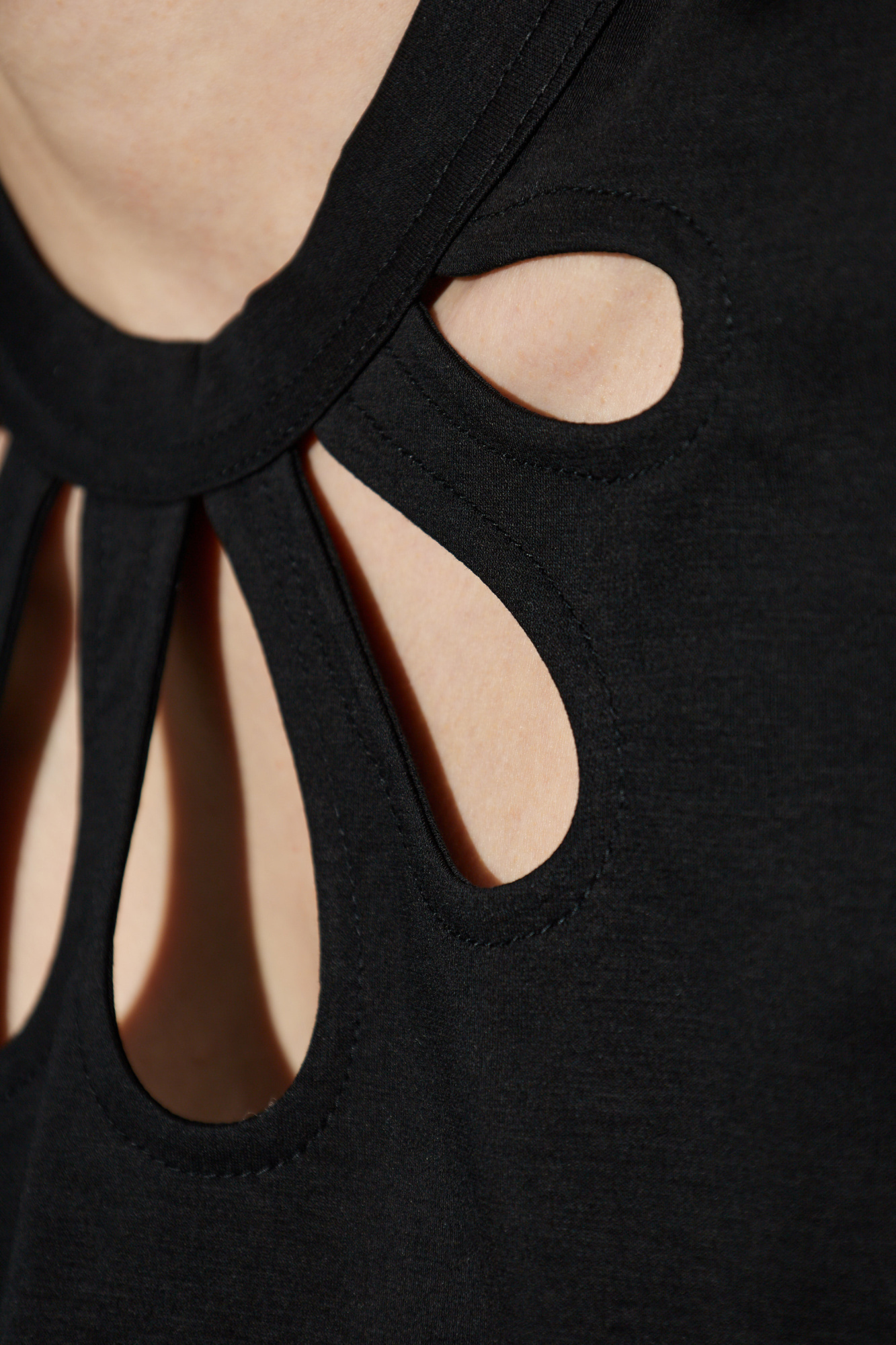 トップス noir kei ninomiya NOIR KEI NINOMIYA-Topwear-Tops and tank tops-1BLACK